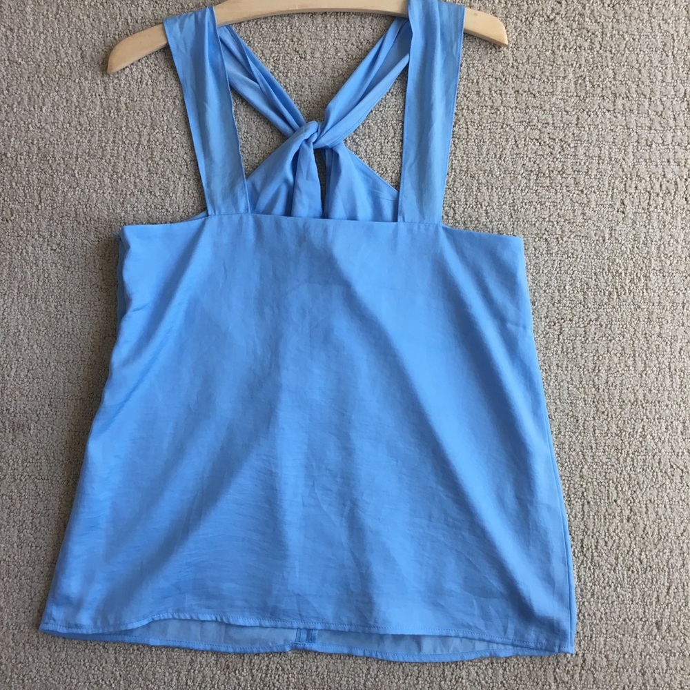 NWT BR Factory Light Blue Blouse - Picture 2 of 5